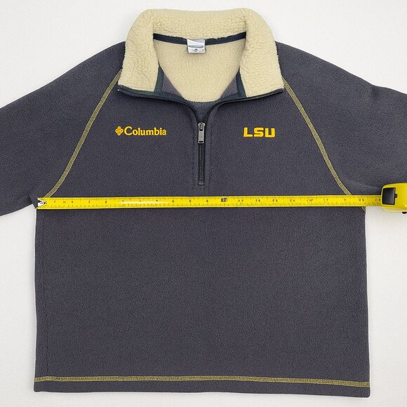 Columbia Sportswear LSU Sherpa Fleece 1/4 Zip Pullover - Medium - Picture 5 of 6